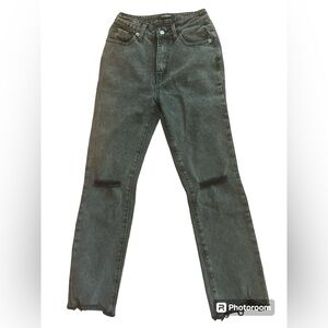 American Bazi grey distressed jeans
